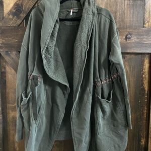 Free people hoodie cardigan